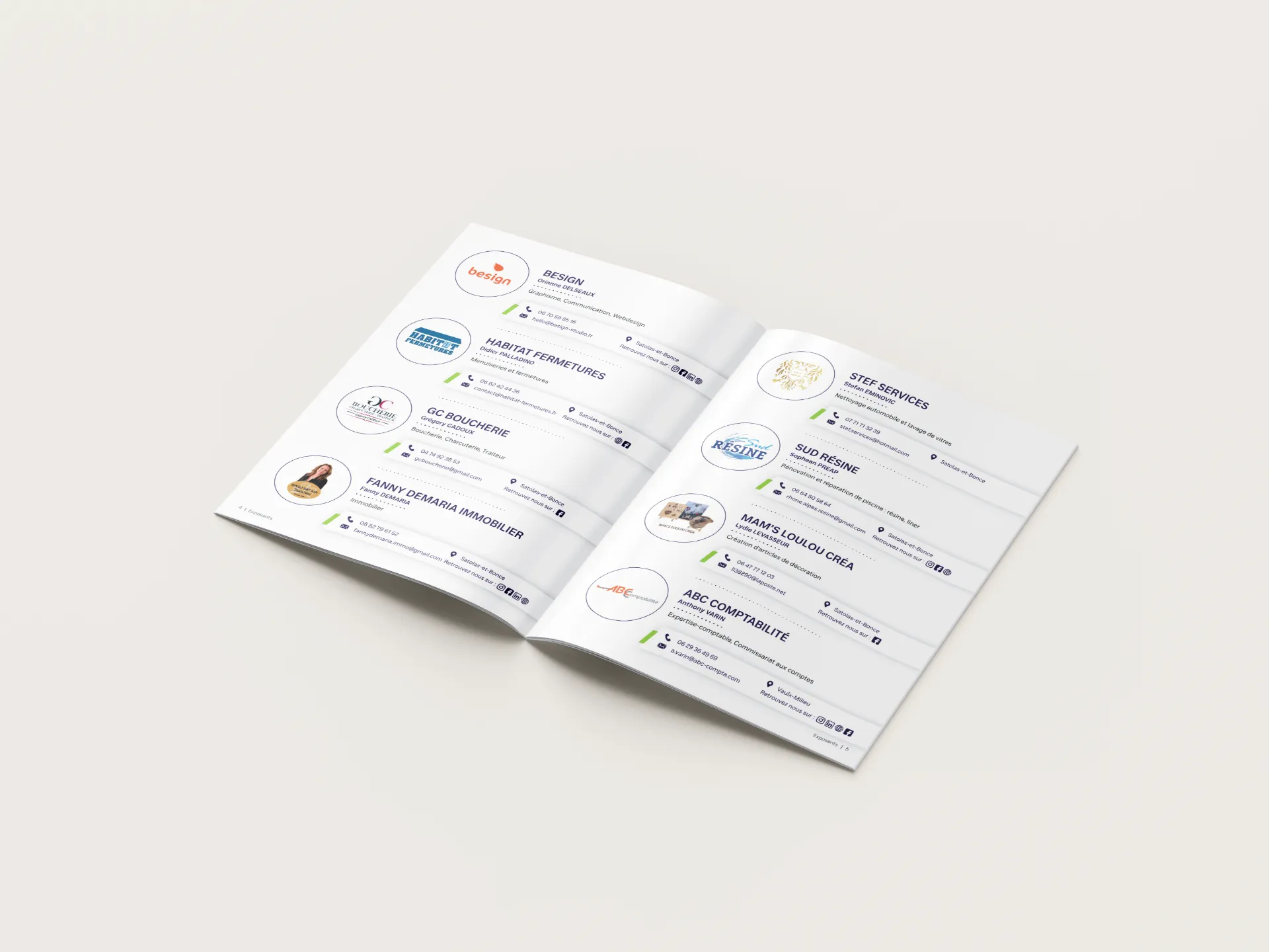 Brochure pour le Forum des Artisans et Commerçants de Satolas-et-Bonce