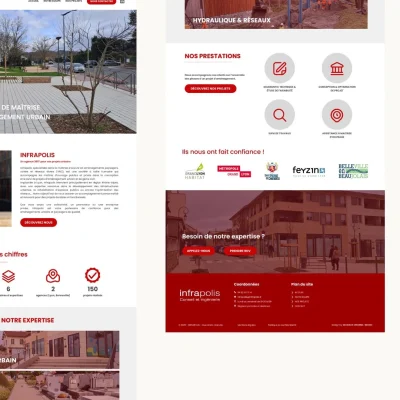 Site web maquette - Infrapolis